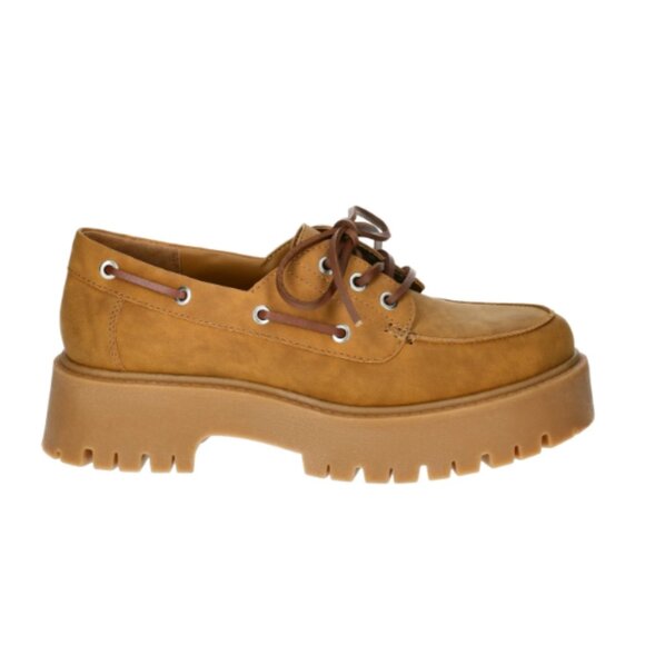 No Boundaries Women's Platform Boat Shoes Size 8, Tan - Picture 2 of 5